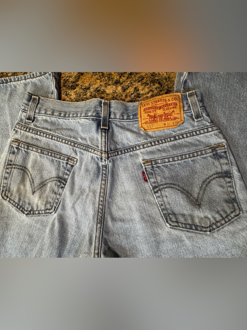 Levi’s 517 Jeans Mens 31x30 Blue Denim Bootcut Y2k Cotton Made In Mexico Cowboy